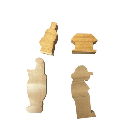 Vintage Primitive Wood Hand Carved Folk Art Ben Cooper Woodworking Duck 13 Piece - Picture 2 of 12